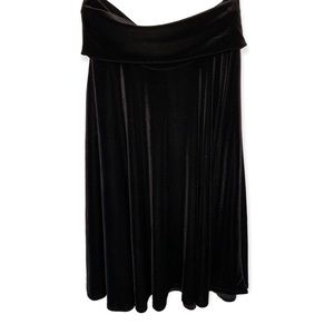 EUC Velvet Lapis For Anthropologie Black Strapless Dress